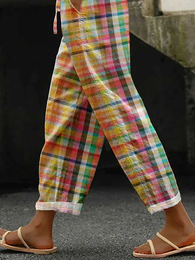 ZENARIA – COMFORTABLE STRIPED TROUSERS