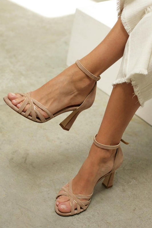 Victoria™ | Patchwork Rounded Toe Slim Heels