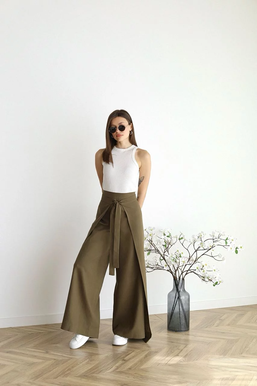 ARIANE – Women's linen long trousers
