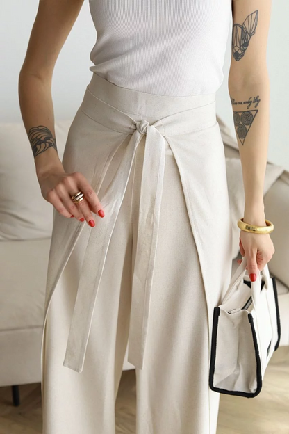 ARIANE – Women's linen long trousers