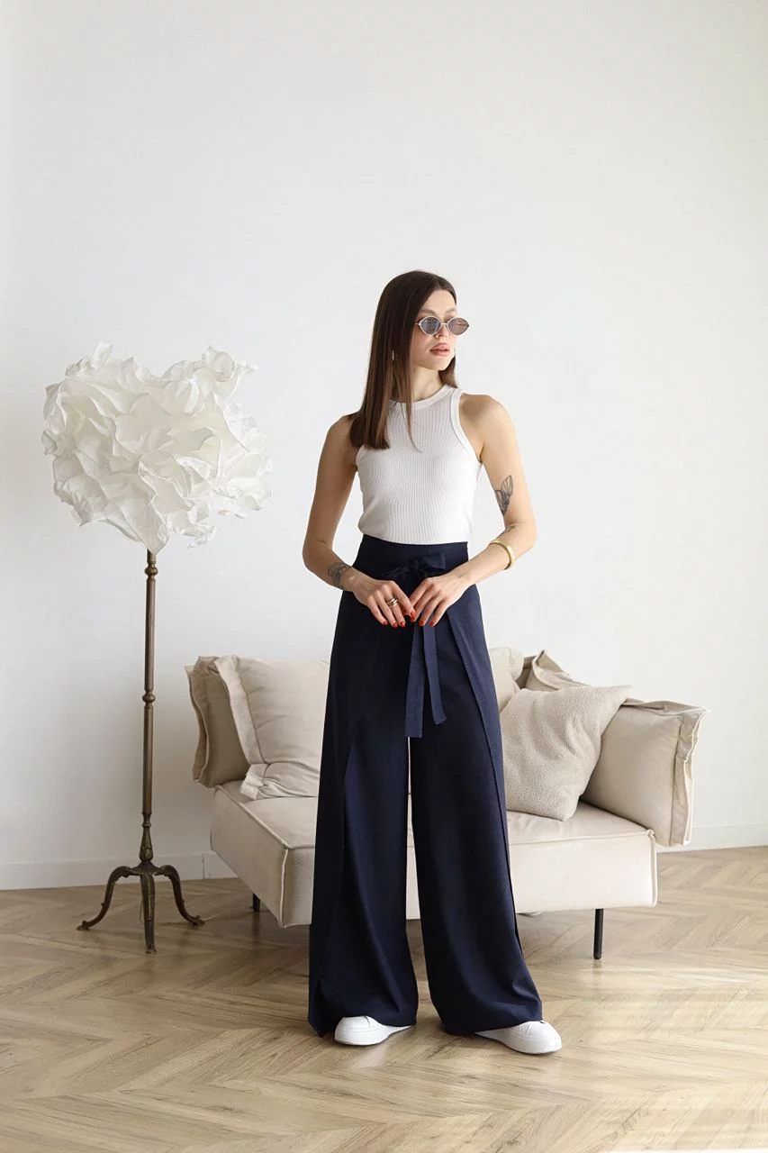 ARIANE – Women's linen long trousers