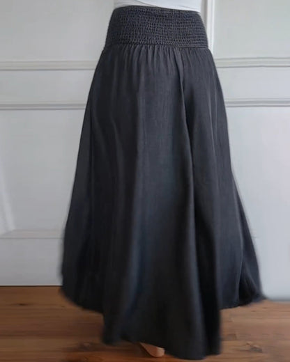 Jasper | Pantaloni a vita alta con effetto smock