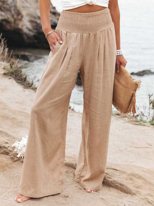 THALIORA – PANTALONI REMI A GAMBA LARGA