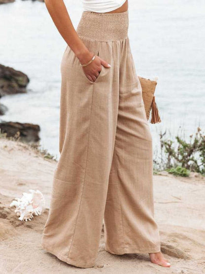 THALIORA – PANTALONI REMI A GAMBA LARGA