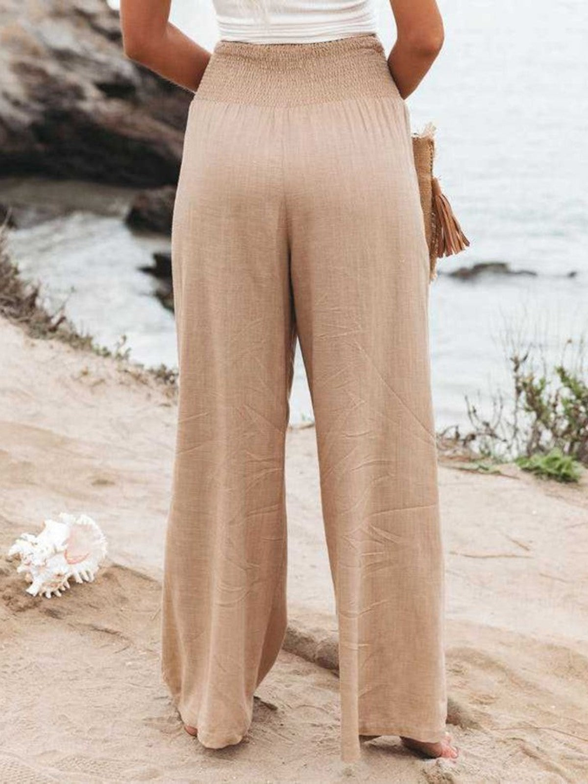 THALIORA – PANTALONI REMI A GAMBA LARGA