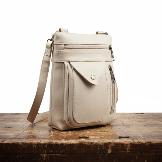 Shoulder bag in leather