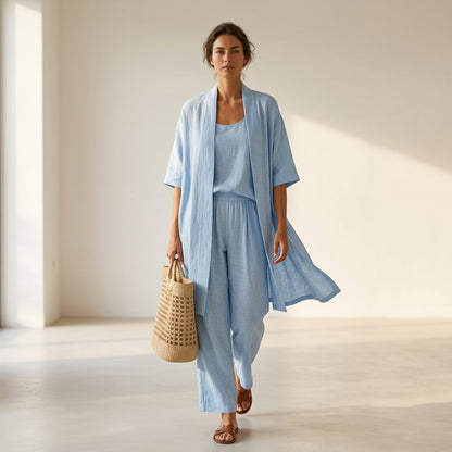 Isabela™ | Elegante e sofisticato set di lino