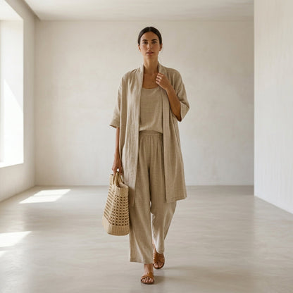 Isabela™ | Elegante e sofisticato set di lino