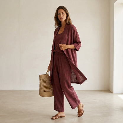 Isabela™ | Elegante e sofisticato set di lino