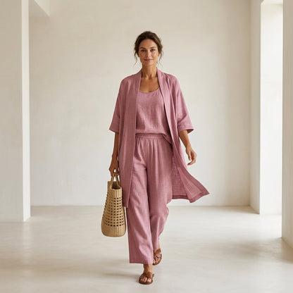 Isabela™ | Elegante e sofisticato set di lino