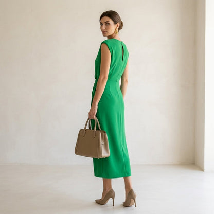 Vestito Elegante Celeste Aura™ – Siluetta Sofisticata