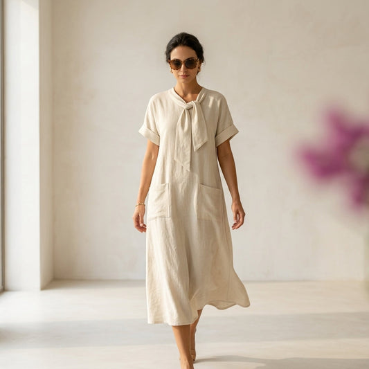 Dalia Atelier™ Abito Elegante con Tasche