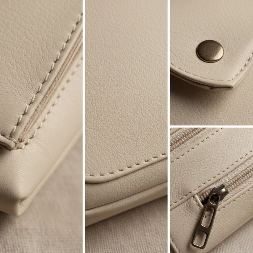 Shoulder bag in leather