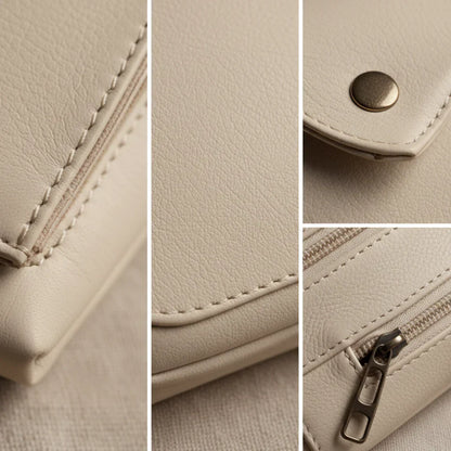 Shoulder bag in leather