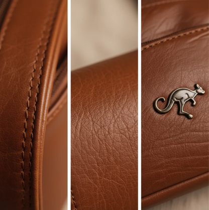 Shoulder bag in leather