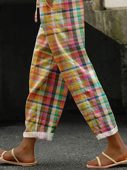 ZENARIA – COMFORTABLE STRIPED TROUSERS