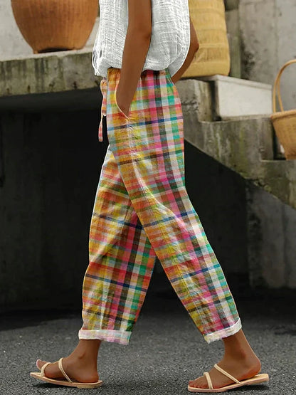 ZENARIA – COMFORTABLE STRIPED TROUSERS