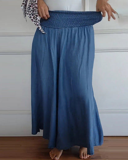 Jasper | Pantaloni a vita alta con effetto smock